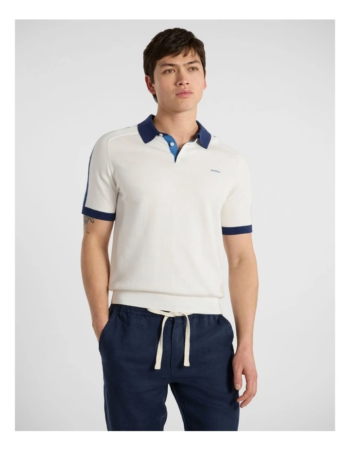 Leclerc Knit Polo in Ivory image 1