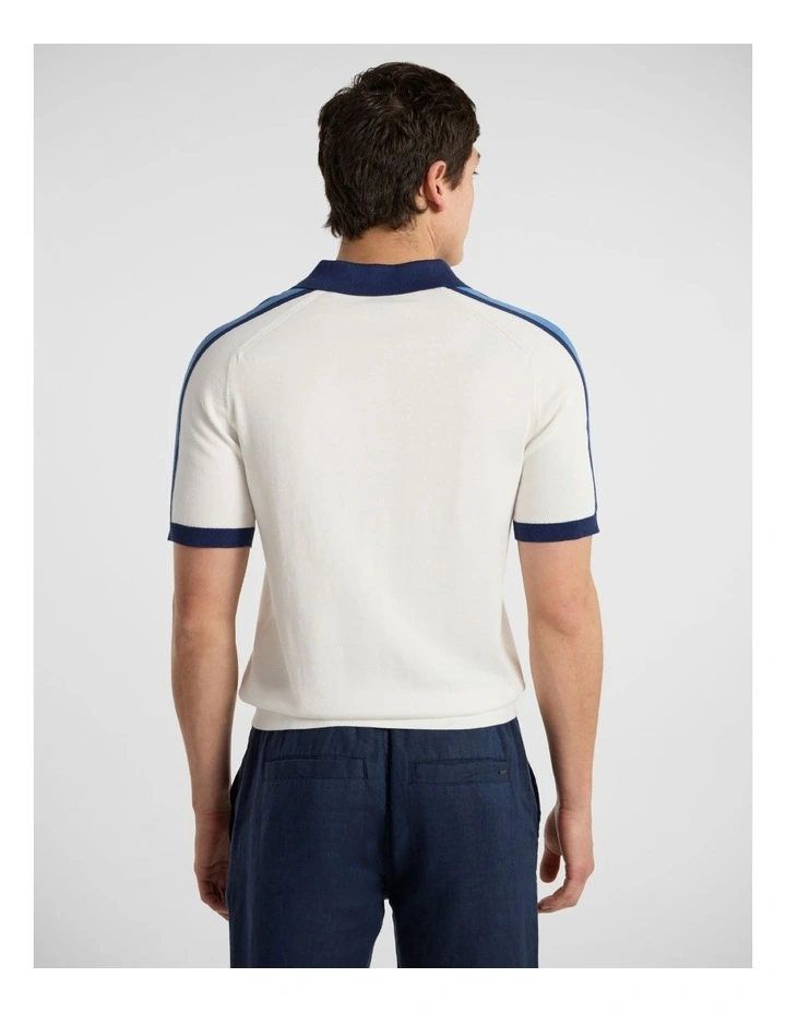 Leclerc Knit Polo in Ivory image 3