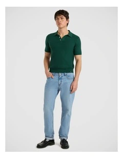 Alex Knit Polo in Racing Green