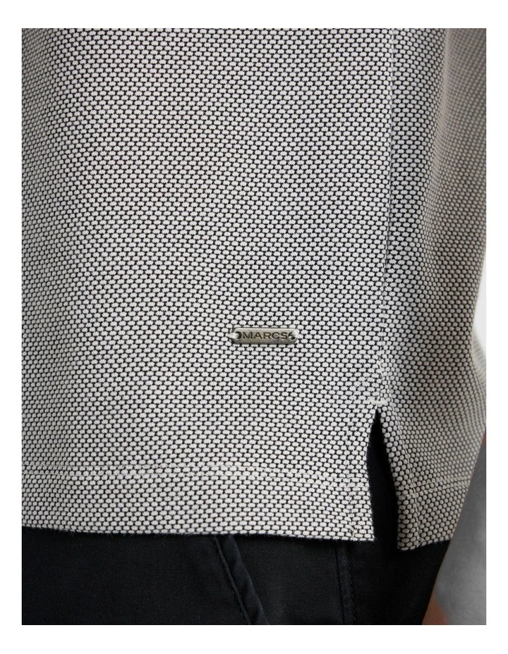 Scottie Mercerized Cotton Polo in Black image 4