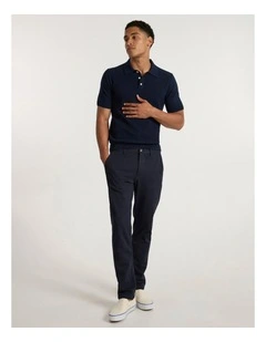 Alex Knit Polo in Dark Navy