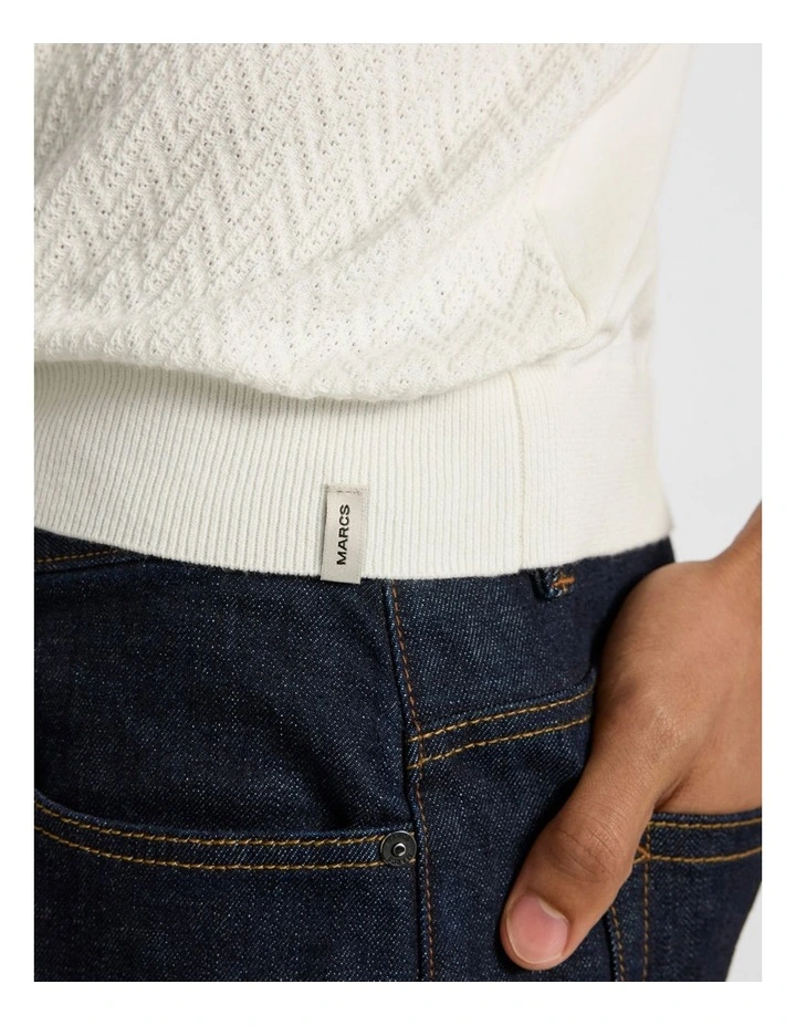 Alex Knit Polo in Oatmeal image 5