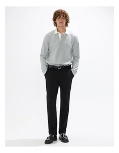 Dennis Rugby Top in Grey Marle