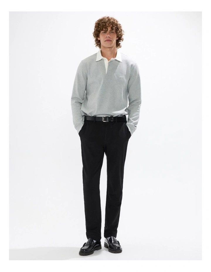 Dennis Rugby Top in Grey Marle image 1
