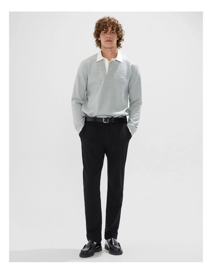 Dennis Rugby Top in Grey Marle image 2