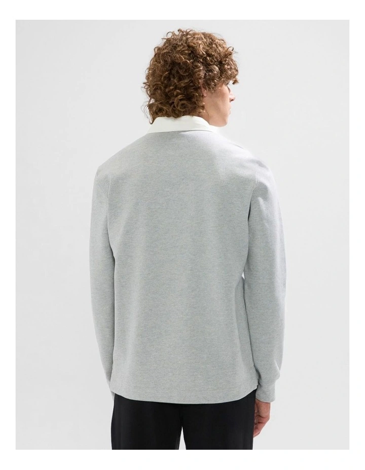 Dennis Rugby Top in Grey Marle image 3