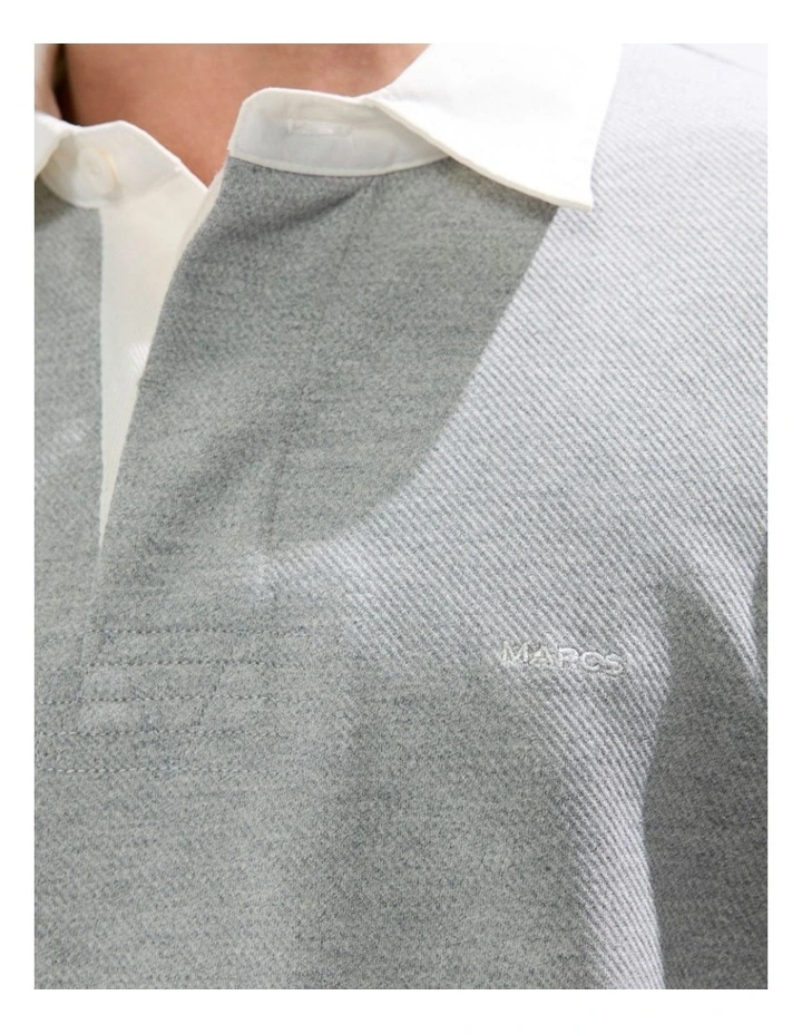 Dennis Rugby Top in Grey Marle image 3