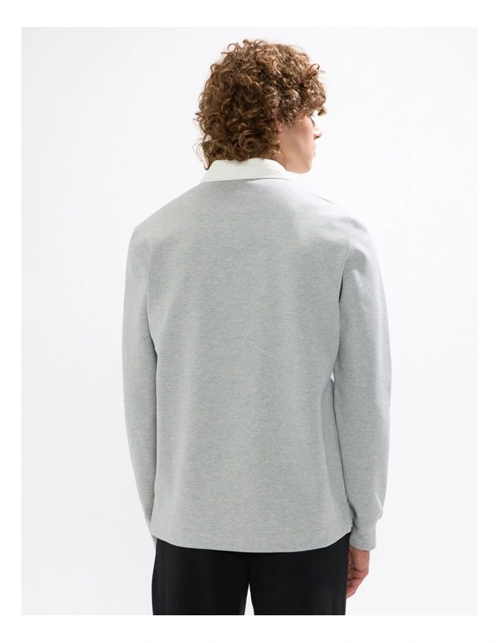 Dennis Rugby Top in Grey Marle image 4