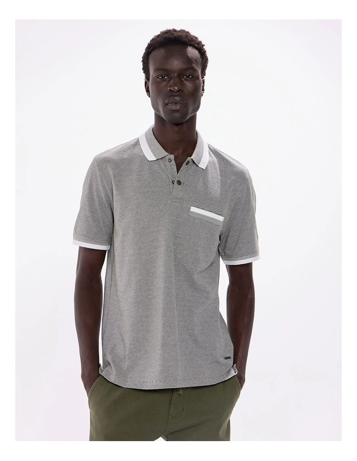 Christian Mercerised Polo in Agave Green image 2