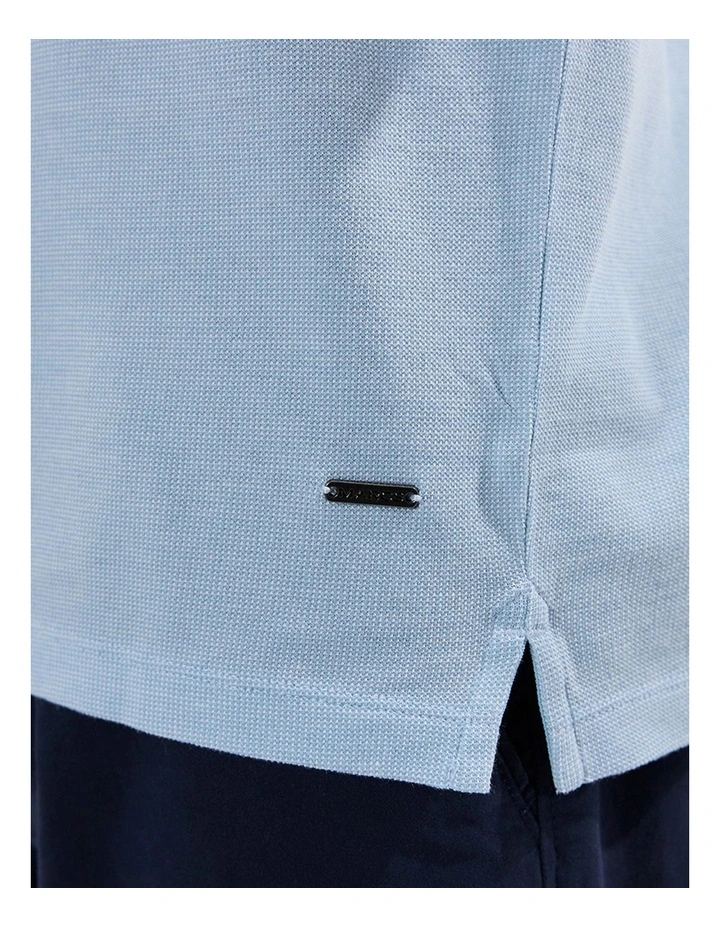 Christian Mercerised Polo in Cerulean Blue image 3