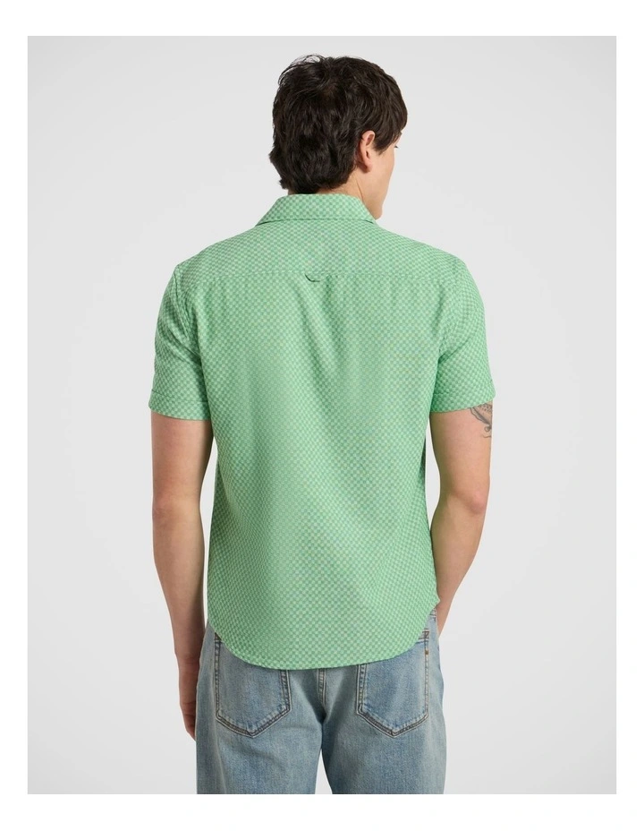 Cross The Line Shirt in Green Multi image 4