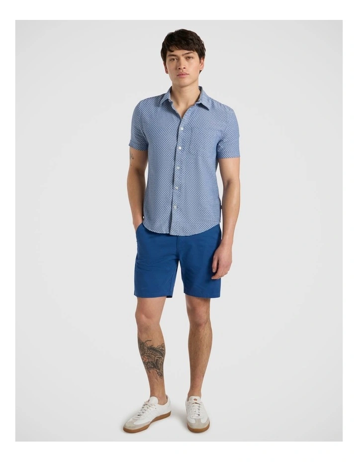 Cross The Line Shirt in Nautical Blue image 1
