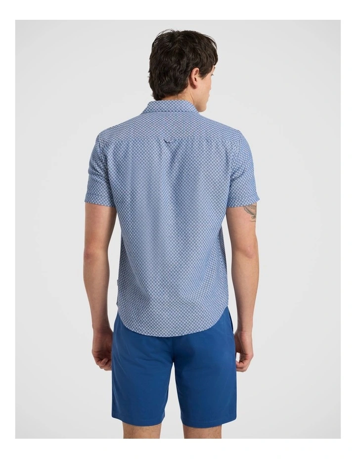 Cross The Line Shirt in Nautical Blue image 4