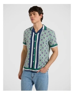 Penny Tile Shirt in Green Multi