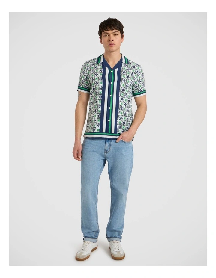 Penny Tile Shirt in Green Multi image 2