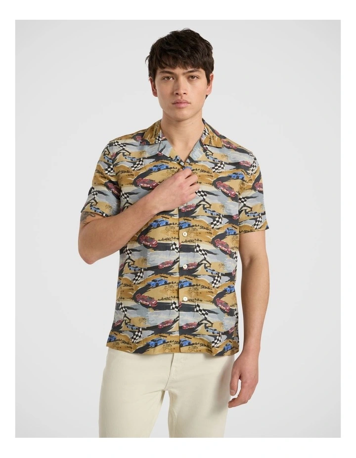 Championship Race Shirt in Blue Multi image 1