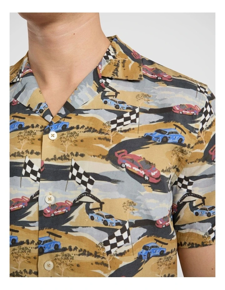 Championship Race Shirt in Blue Multi image 3