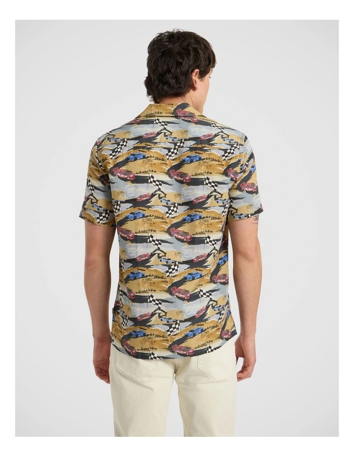 Championship Race Shirt in Blue Multi image 4