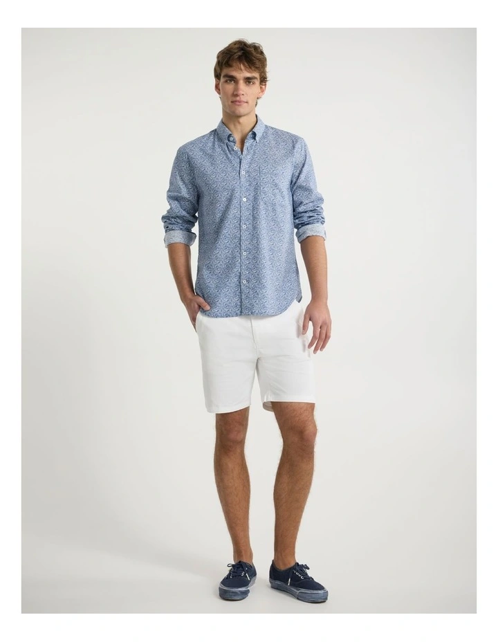 Under My Tree Linen Shirt in Blue Multi image 2