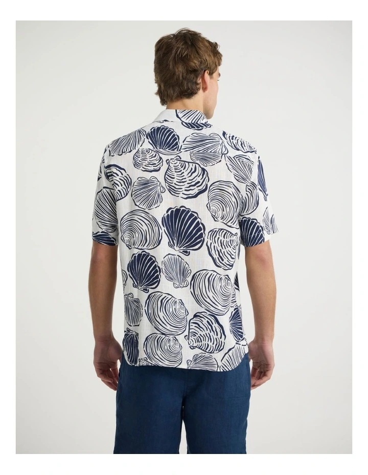 It Makes Me Shell Shirt in White Multi image 3