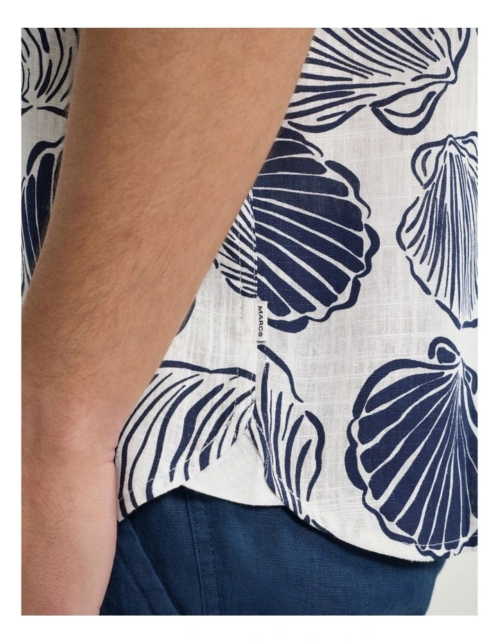 It Makes Me Shell Shirt in White Multi image 5
