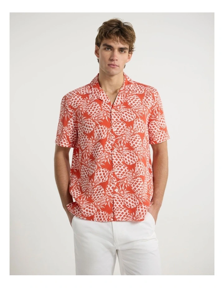A Little More Pine Shirt in Red Multi image 1