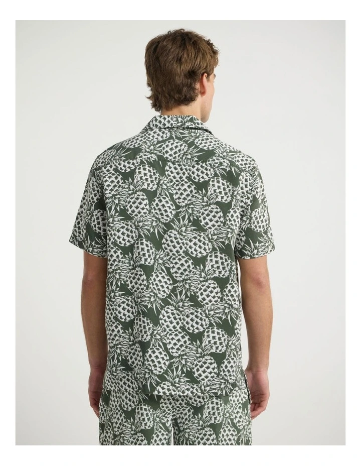 A Little More Pine Shirt in Thyme Multi image 3