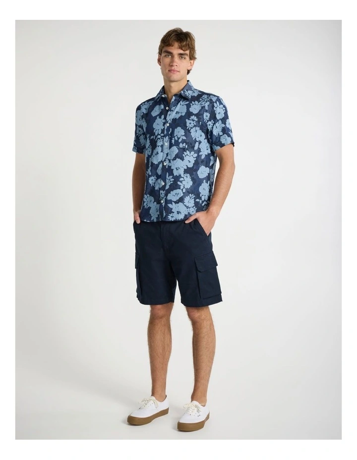 Lucky Short Sleeve Shirt in Chambray image 2