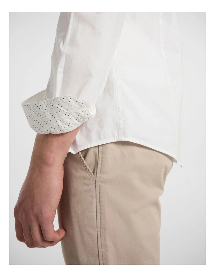 Cooper Stretch Shirt in White image 4