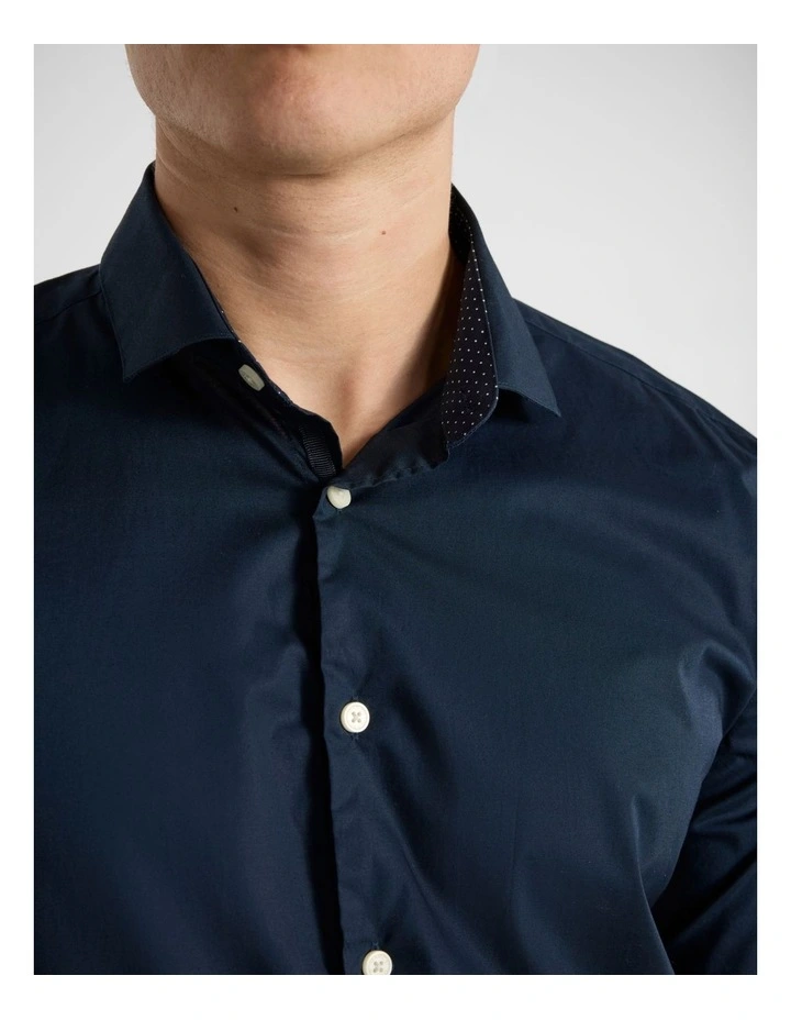 Cooper Stretch Shirt in Navy image 4