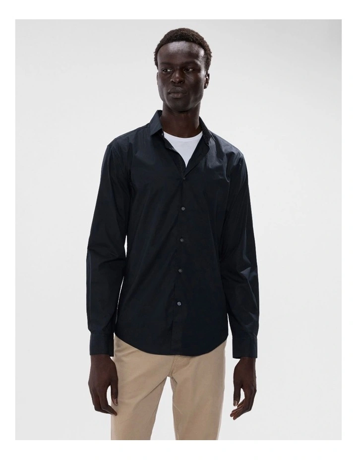 Cooper Stretch Shirt in Black image 1