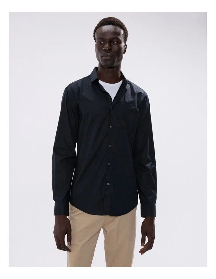 Cooper Stretch Shirt in Black image 2
