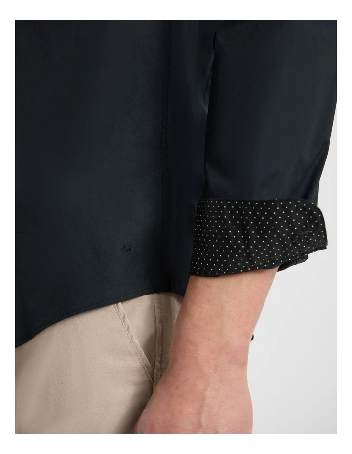 Cooper Stretch Shirt in Black image 4