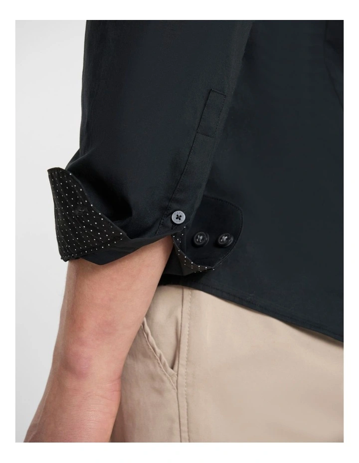 Cooper Stretch Shirt in Black image 5
