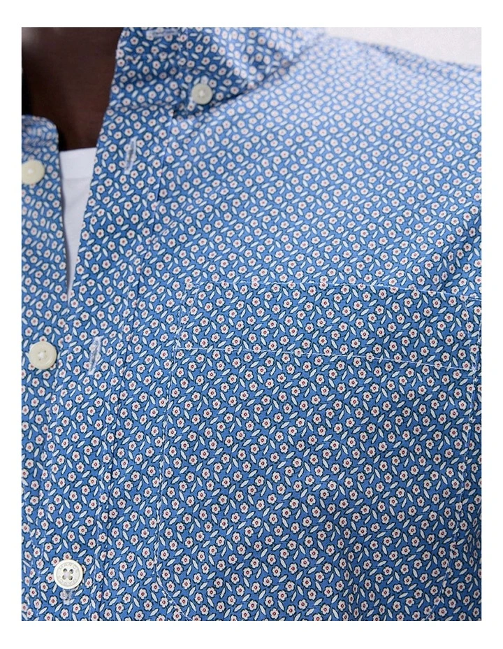 Heart Of A Daisy Shirt in Mid Blue image 3