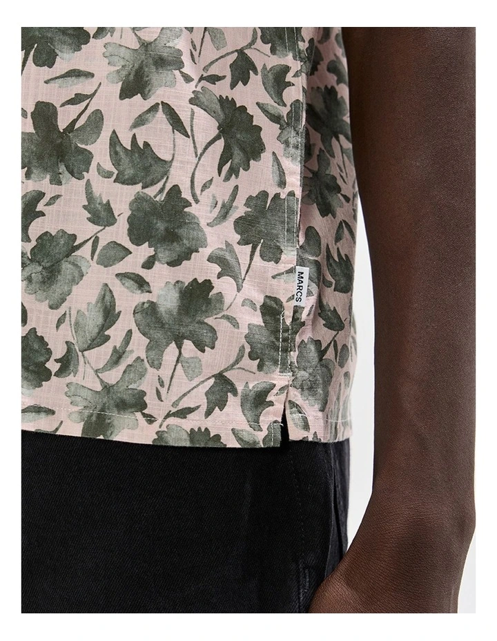 Don't Look Back Shirt in Pink Multi image 3