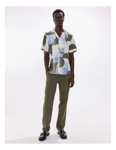 Round And Round Shirt in Green Multi