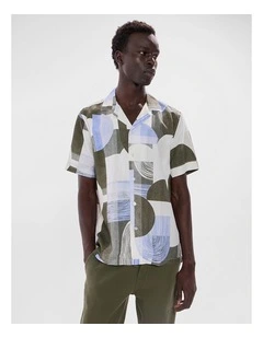 Round And Round Shirt in Green Multi