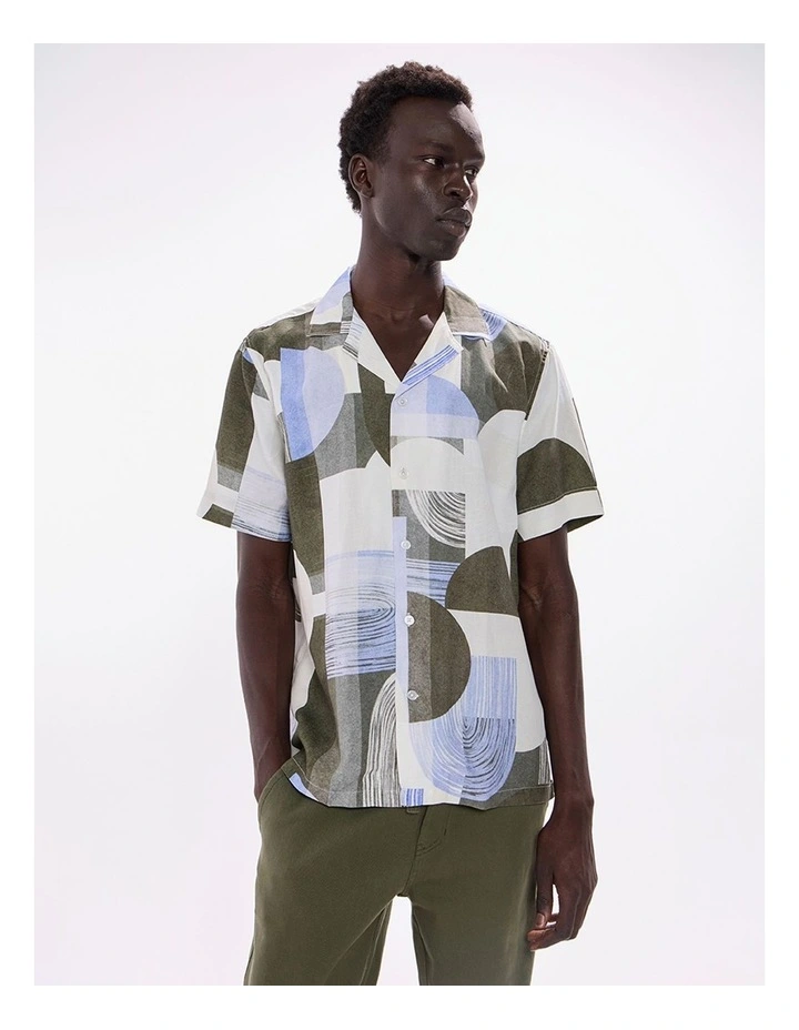 Round And Round Shirt in Green Multi image 2