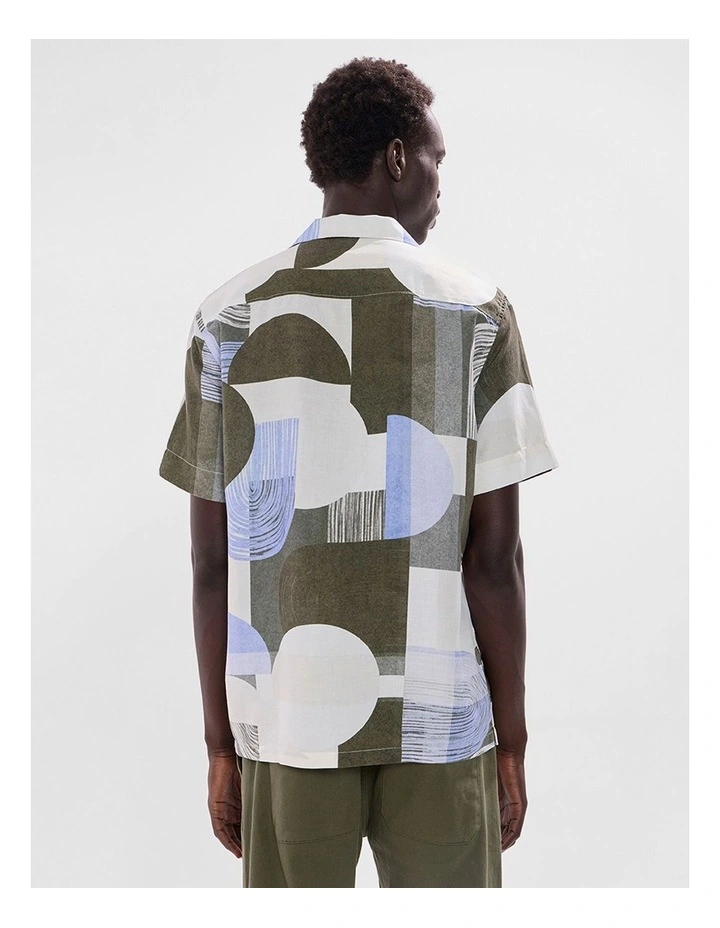 Round And Round Shirt in Green Multi image 3