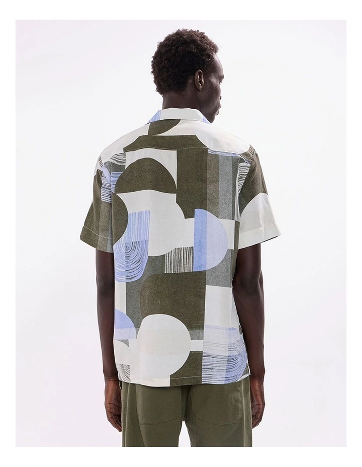 Round And Round Shirt in Green Multi image 3