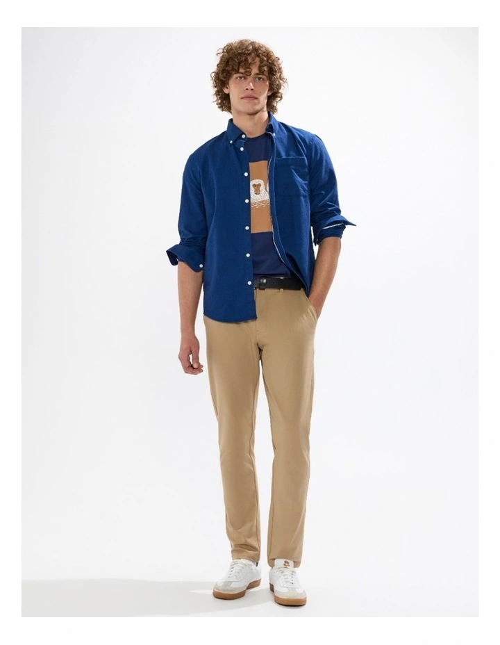 Julian Oxford Shirt in Azure Blue image 1