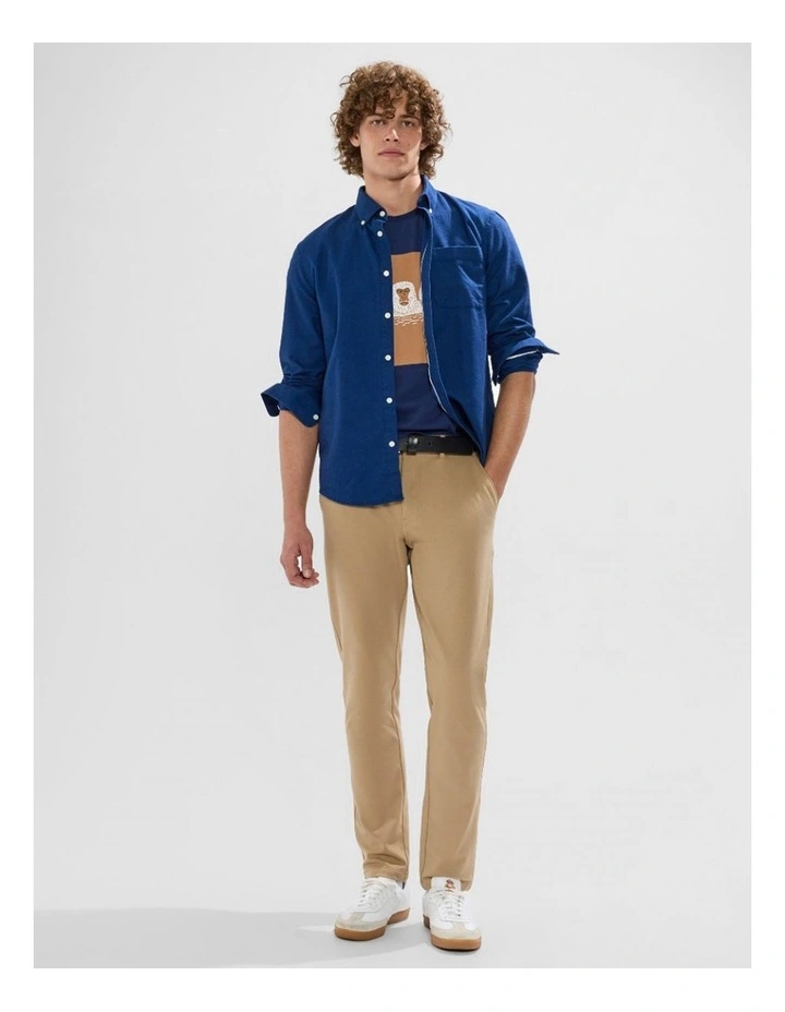 Julian Oxford Shirt in Azure Blue image 2
