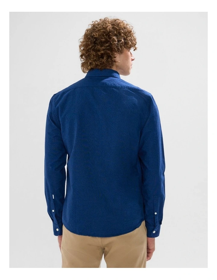 Julian Oxford Shirt in Azure Blue image 3