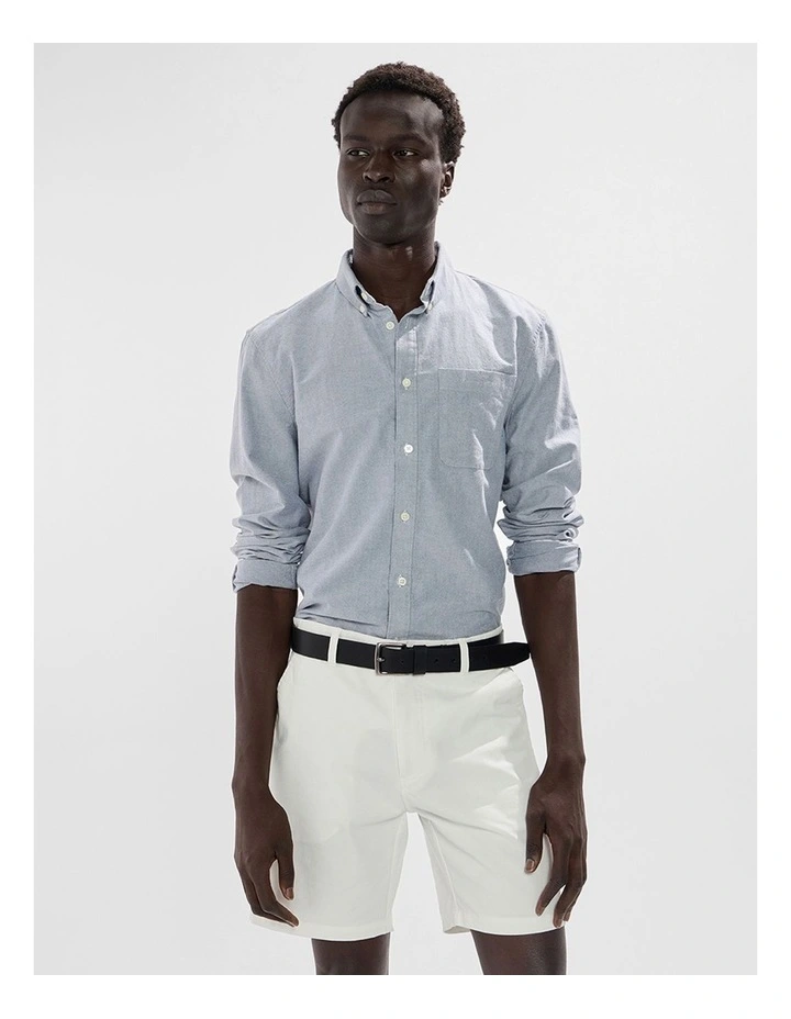 Julian Oxford Shirt in Navy image 1