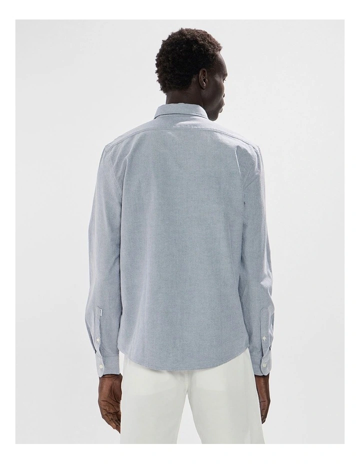 Julian Oxford Shirt in Navy image 3