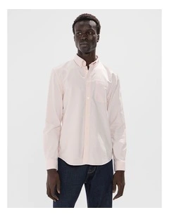 Julian Oxford Shirt in Stucco Pink