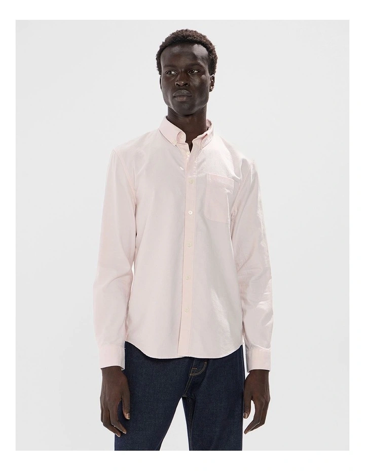 Julian Oxford Shirt in Stucco Pink image 1