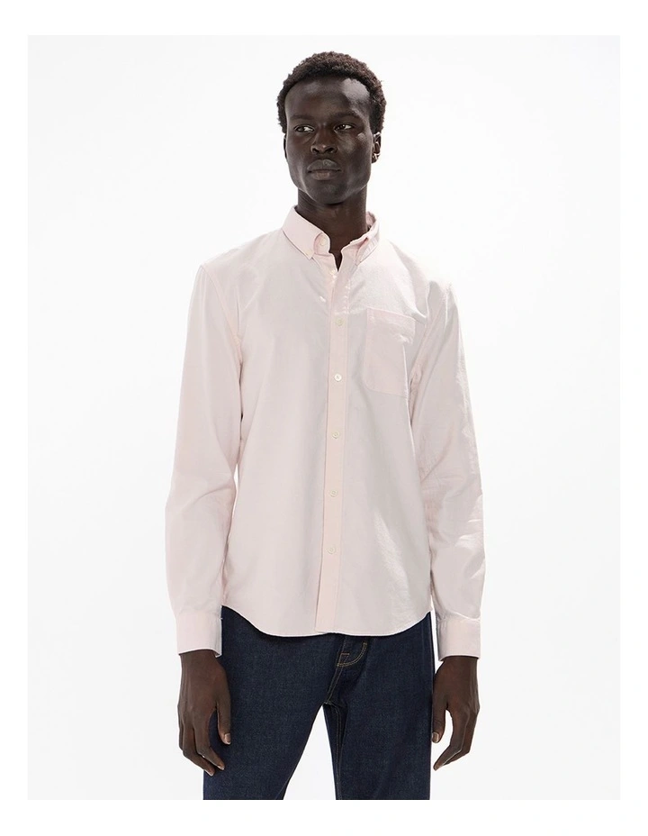 Julian Oxford Shirt in Stucco Pink image 2