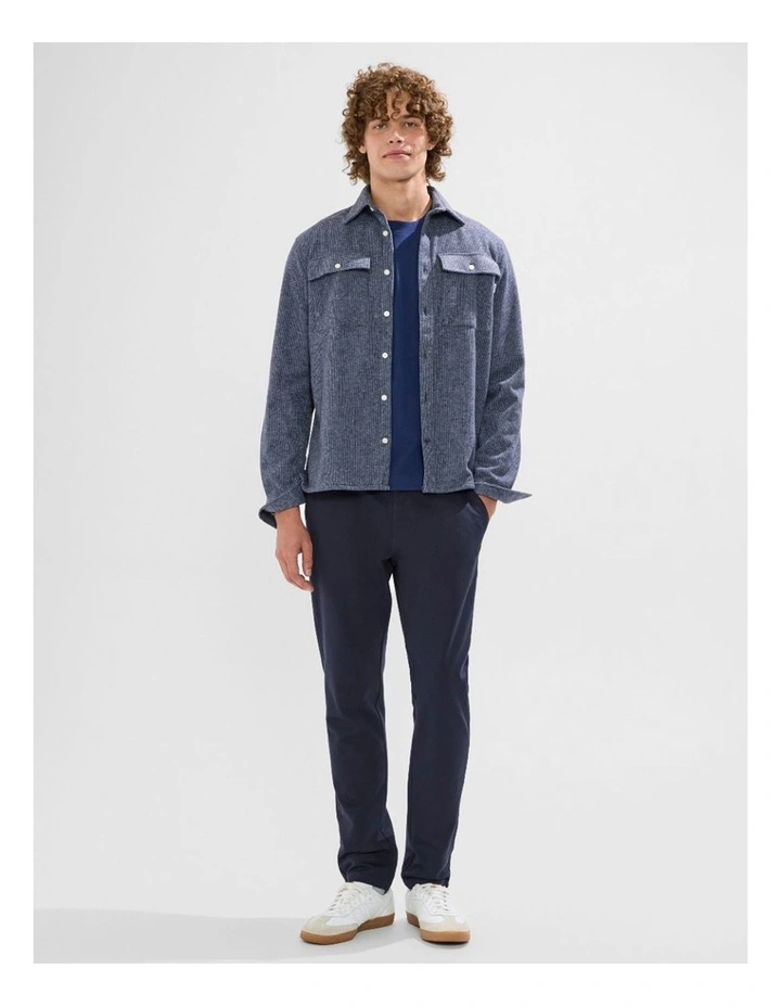 Wright Dogtooth Shirt in Navy image 2